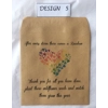 5,10,20 x Wildflower Seed rainbow isolation gifts Packets - PERSONALISED Vintage favour
