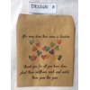 5,10,20 x Wildflower Seed rainbow isolation gifts Packets - PERSONALISED Vintage favour