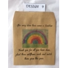 5,10,20 x Wildflower Seed rainbow isolation gifts Packets - PERSONALISED Vintage favour