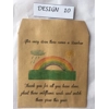 5,10,20 x Wildflower Seed rainbow isolation gifts Packets - PERSONALISED Vintage favour