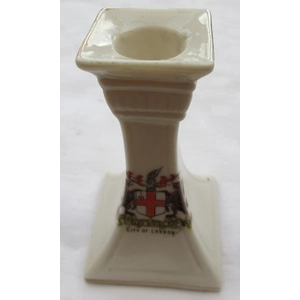 Crested China Candlesti..