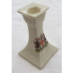 Crested China Candlestick - City of London