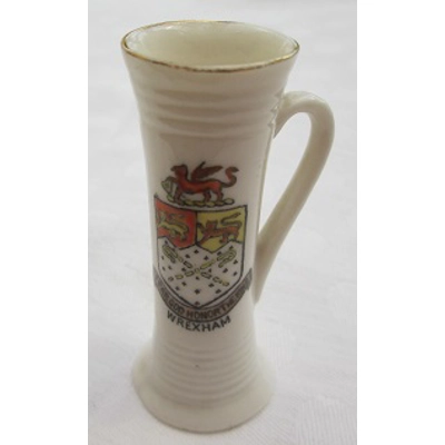 Crested China Drinking Vessel - Wrexham