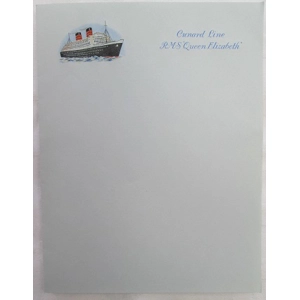 RMS Queen Elizabeth Writing ..
