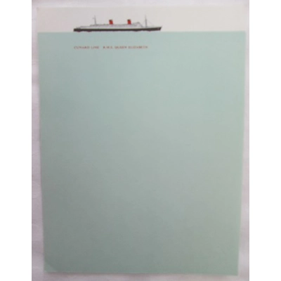 RMS Queen Elizabeth Writing Paper x7 Sheets