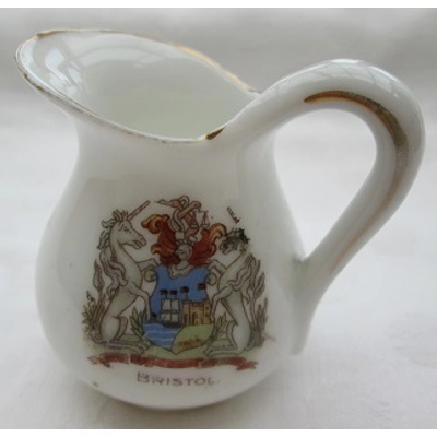 Crested China Jug - Bristol
