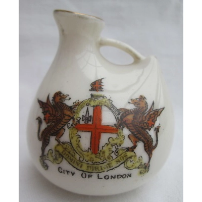 Crested China Pitcher - City Of London