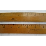 Wooden 12 Inch Rulers x2