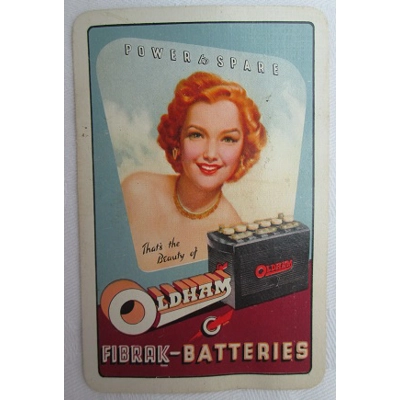 Oldham Fibrak Batteries Playing Cards