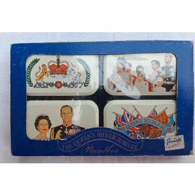 Queen Elizabeth II Silver Jubilee Paintbox
