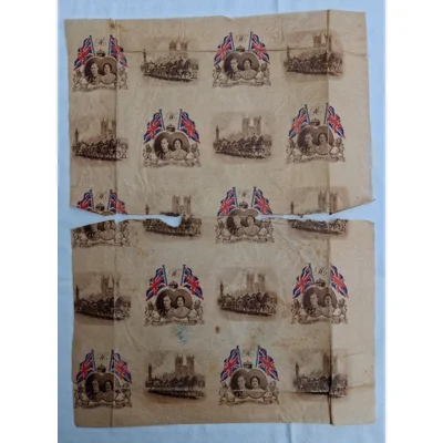 King George VI Coronation Wrapping Paper