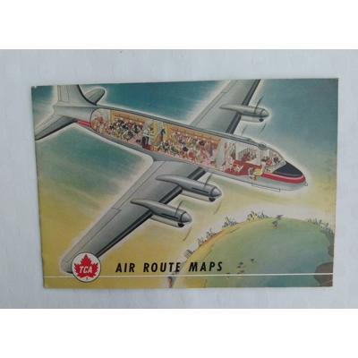 Trans-Canada Air Lines (TCA) - Air Routes Map Booklet