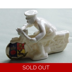 Crested China - WW1 Despatch Rider - Swadlincote