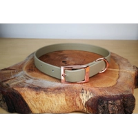 Khaki Green Biothane Dog Collar