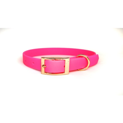 Neon Pink Biothane Dog Collar