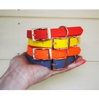 Sunflower Yellow Biothane Dog Collar