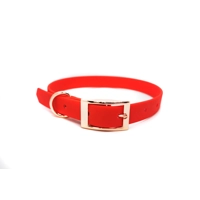 Red Biothane Dog Collar
