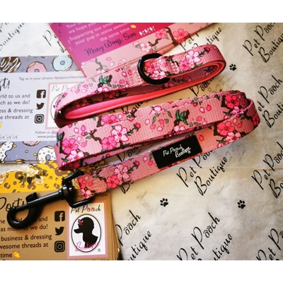 Cherry Blossom Dog Lead