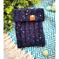 Blue Confetti Roll Top Dog Snood