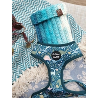 Blue Ombre Roll Top Dog Snood