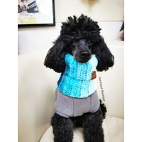 Blue Ombre Roll Top Dog Snood