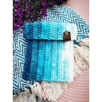 Blue Ombre Roll Top Dog Snood