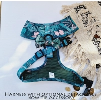 Boho Leaves Dog Bow Tie