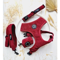 Burgundy Red Cord DOG COLLAR