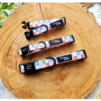 Chunky Check Dog Collar