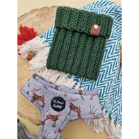 Clover Green Roll Top Dog Snood