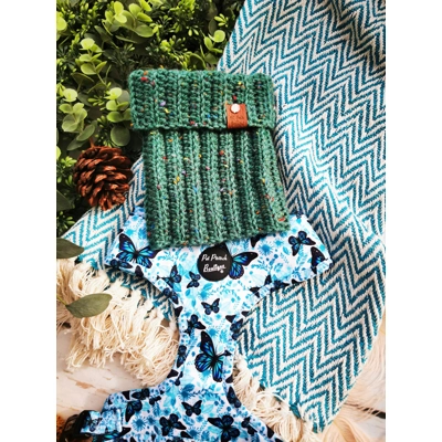 Conifer Green Roll Top Dog Snood