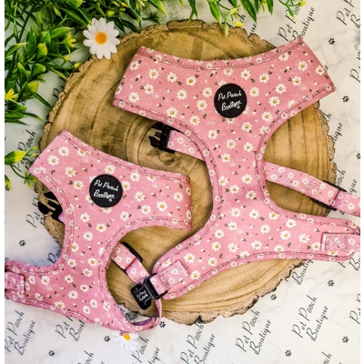 Dusky Pink Daisies Floral HARNESS Dusky Pink Daisies Floral HARNESS
