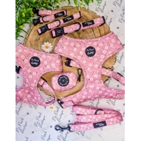 Dusky Pink Daisies Floral Poo Bag Holder