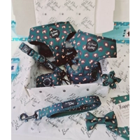 Emerald Green Leopard Dog Bow Tie