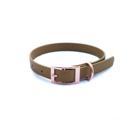 Gold Biothane Dog Collar