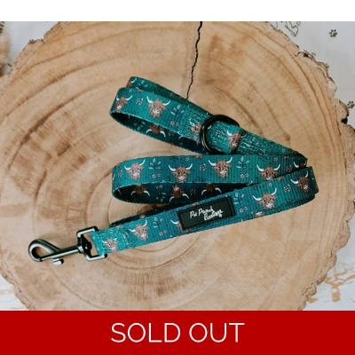 Happy Highland Cow Lead - Reversible