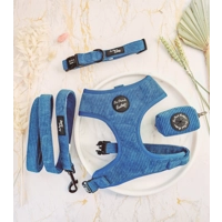 Jaguar Blue Cord POO BAG HOLDER