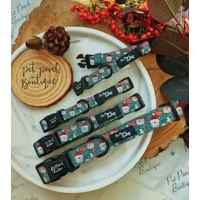 Jolly Bear Christmas Dog Collar
