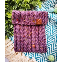 Lilac Roll Top Dog Snood