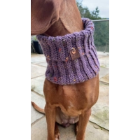 Lilac Roll Top Dog Snood