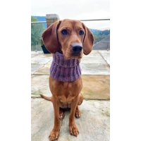 Lilac Roll Top Dog Snood