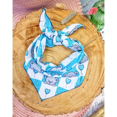 Blue Love Bug Bear Dog Bandana