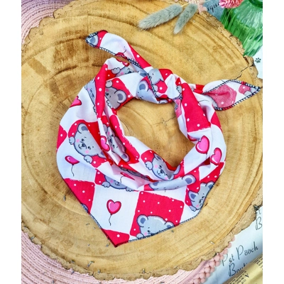 Pink Love Bug Bear Dog Bandana