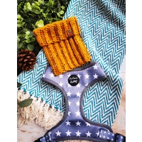 Mustard Flecks Roll Top Dog Snood