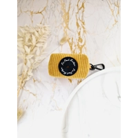 Mustard Yellow Cord POO BAG HOLDER