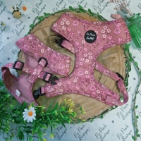 Old Garden Bloom Roses DOG HARNESS