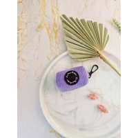 Pastel Purple Cord POO BAG HOLDER