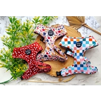 Poppy Toadstool Polkas Dog Bow Tie