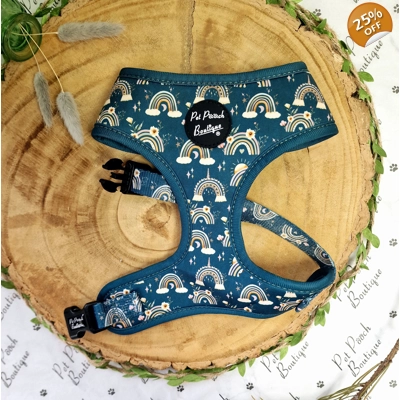 Rainbows In The Forest (Sea Green) Dog Harness