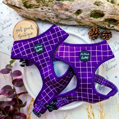 Royal Purple Patch DOG HARNESS